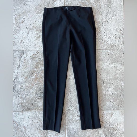 Theory Pants - Theory Wool Belisa 3 Sevona Wool Straight Leg Dress Pants Trousers Black, size 0